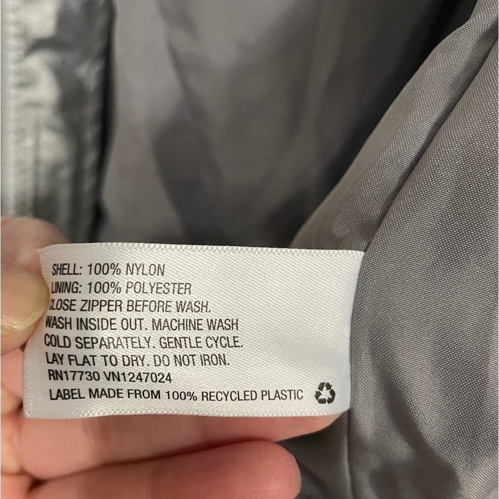 HUNTER X TARGET Silver Metallic Lined Windbreaker Bomber Jacket Unisex Small - Picture 8 of 14